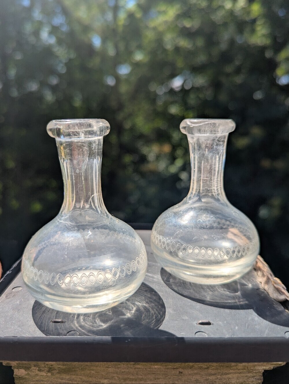 Matching Pair Of Decorative Bottles